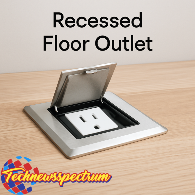 Recessed floor outlets